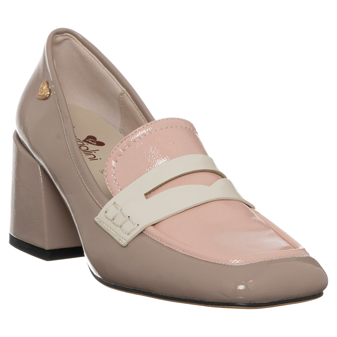 Tua By Braccialini Mocassins Caroline beige/rose - Talon 5 cm