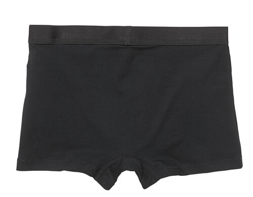 2 boxers homme modèle court coton real lasting noir