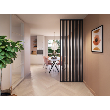 Roomdivider profiel recht 90° lava eiken 2 stuks