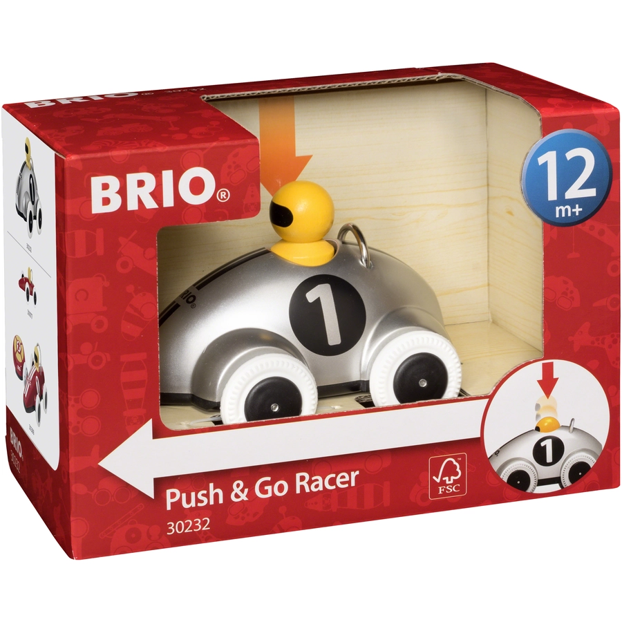 BRIO® Push and Go Rennwagen Silber Edition 30232