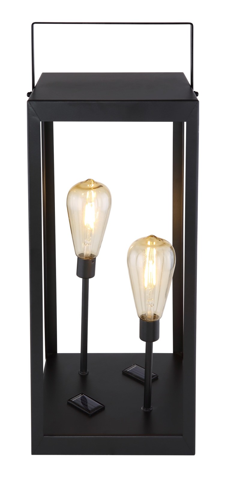 Solarleuchte - schwarz - 53 cm hoch