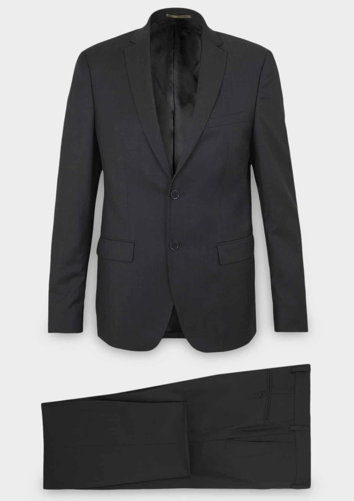 Costume 2 pièces Regular en laine Vitale Barberis Canonico unie gris foncé