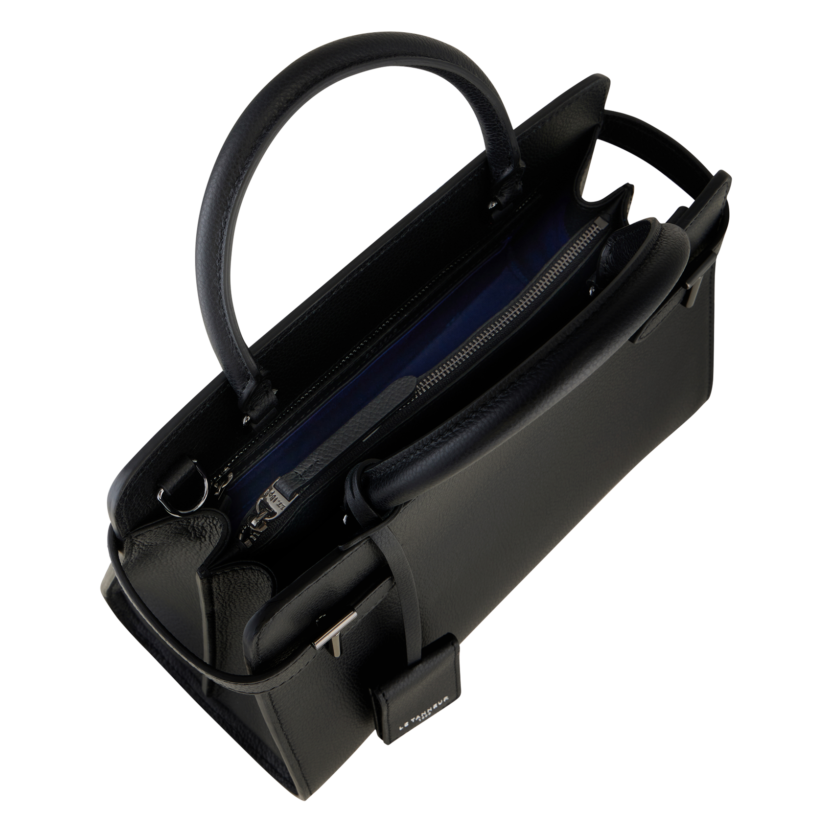 EMILIE - Sac à main en cuir grainé | Noir