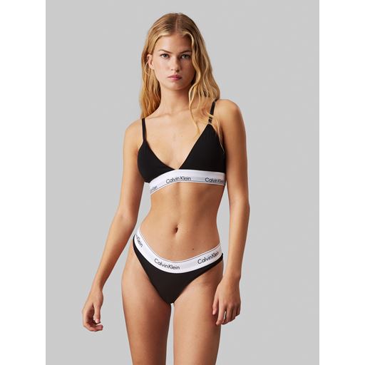 Calvin Klein Lightly Lined Triangle Bra, Black, S