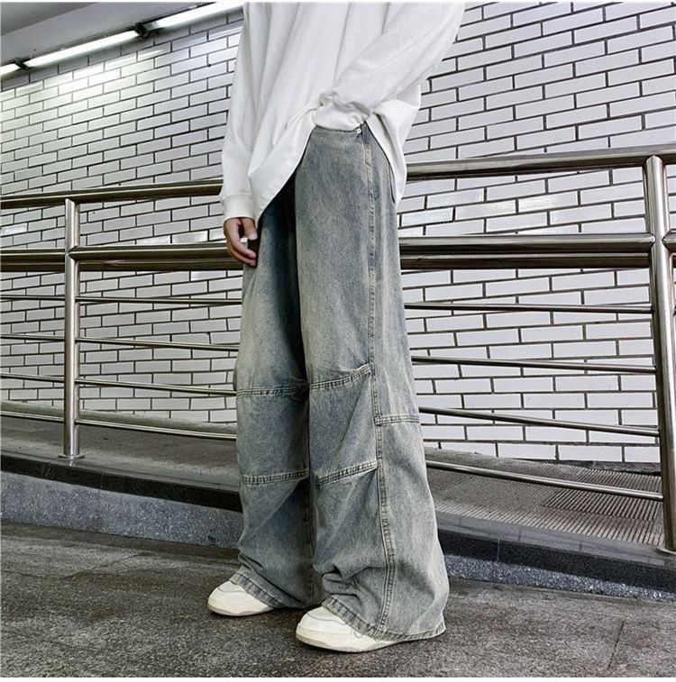 Savenne - Middelhoge wijde jeans