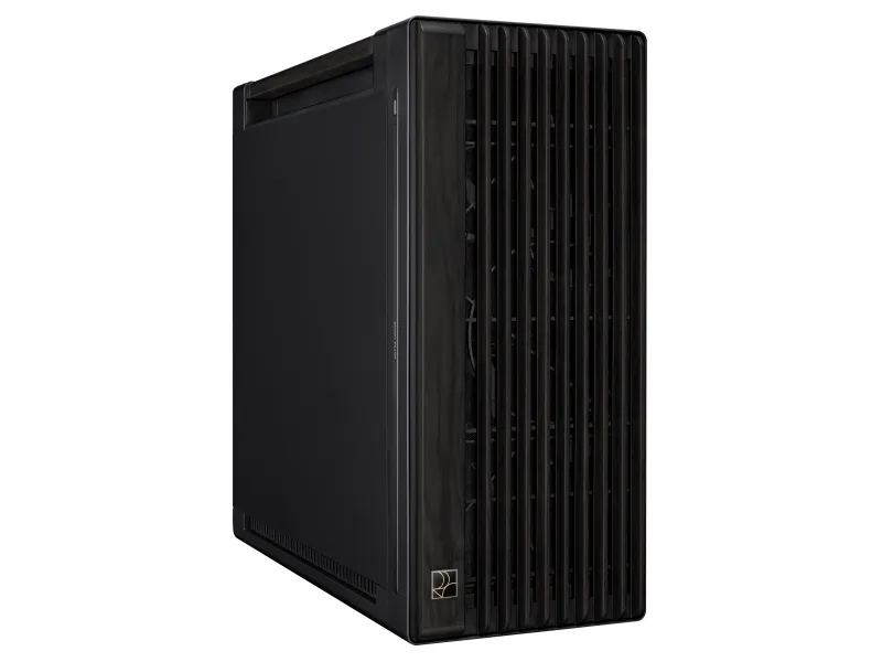 ASUS ProArt PA602 - Wood Edition - mid tower - udvidet ATX - ingen strømforsyning - sort - USB/Lyd