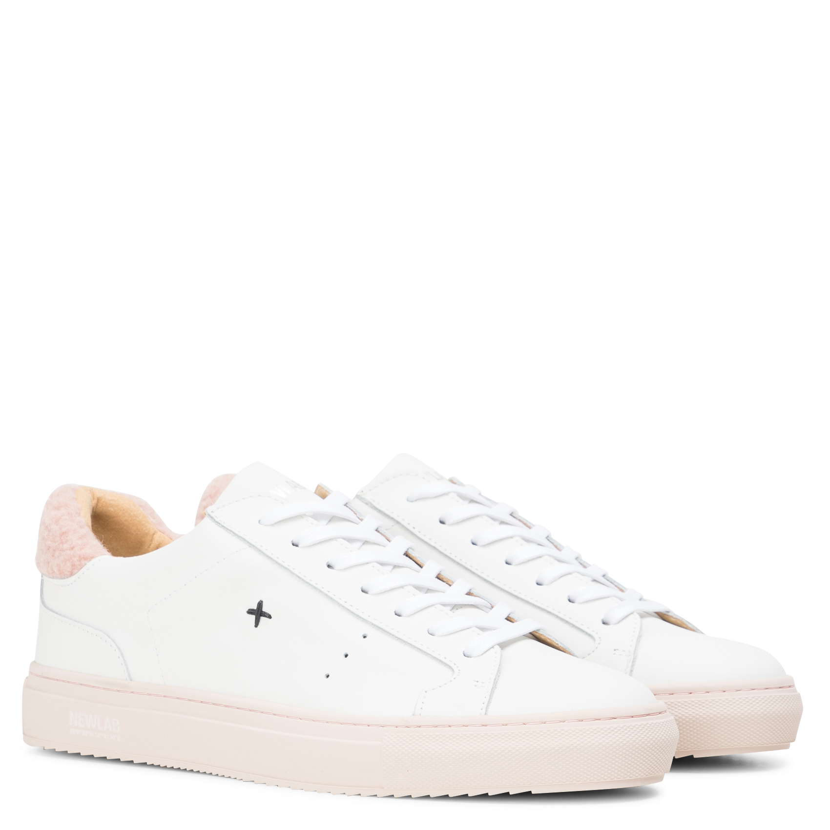 NL10 - Baskets basses en cuir lisse | Blanc