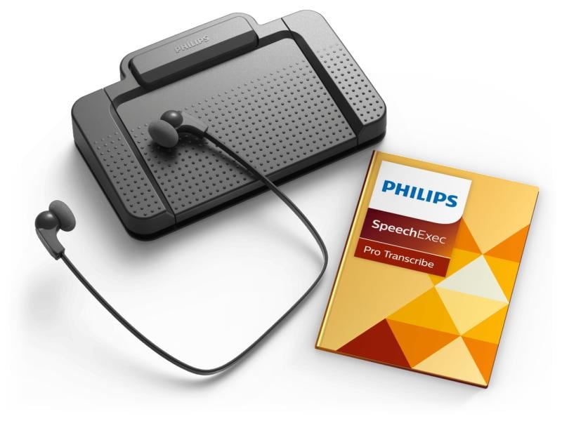 Philips Transcription-Set SpeechExec Professionelles PC-Wiedergabe-Kit