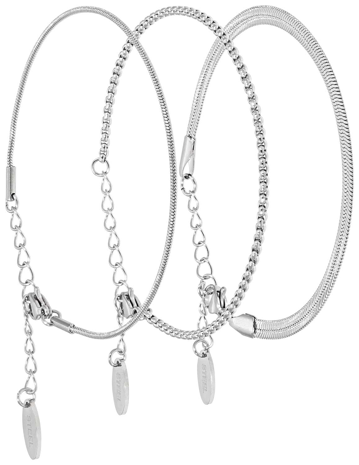 Armband-Set - Steel Trio