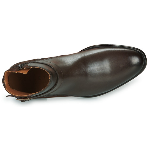 Pellet - ELLIOT - Veau lisse brosse / velours chocolat