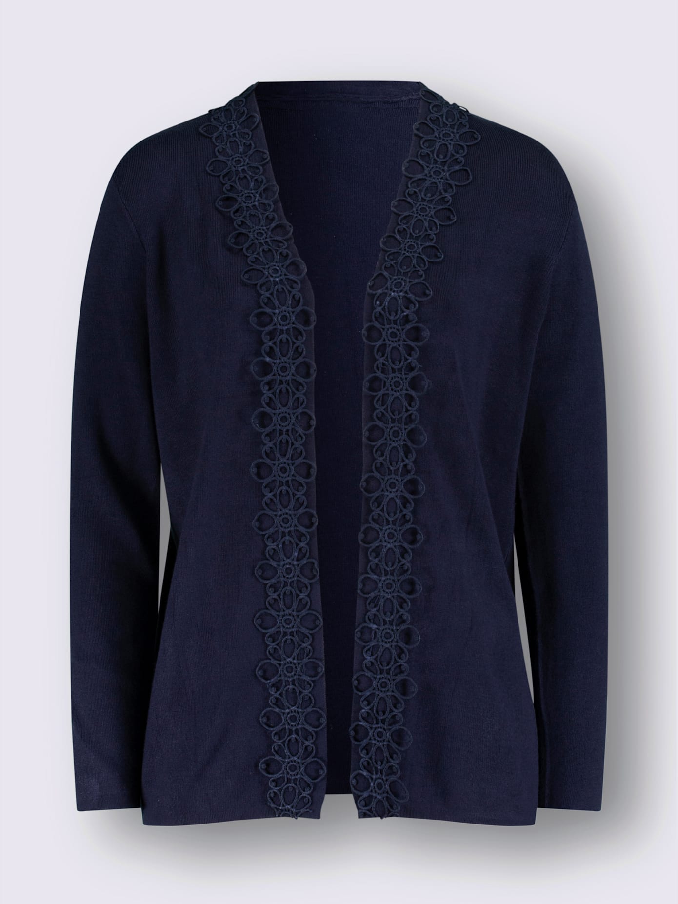 Veste en tricot magnifique bordure en dentelle