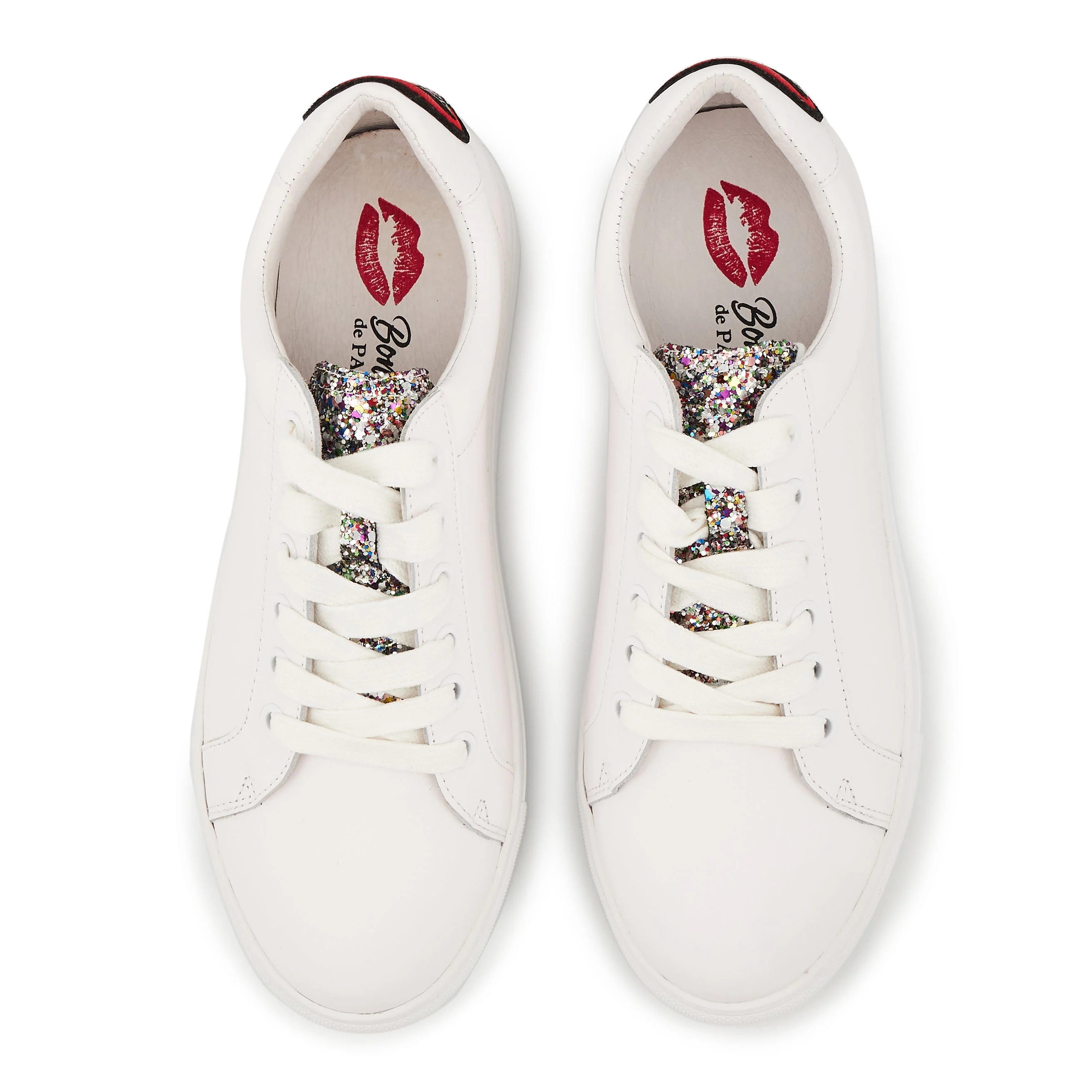 SIMONE TONGUE - Sneakers en cuir | Blanc