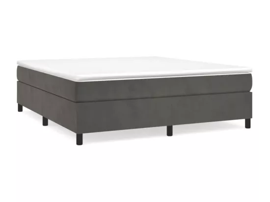Sommier à lattes de lit Gris foncé 200x200 cm Velours
