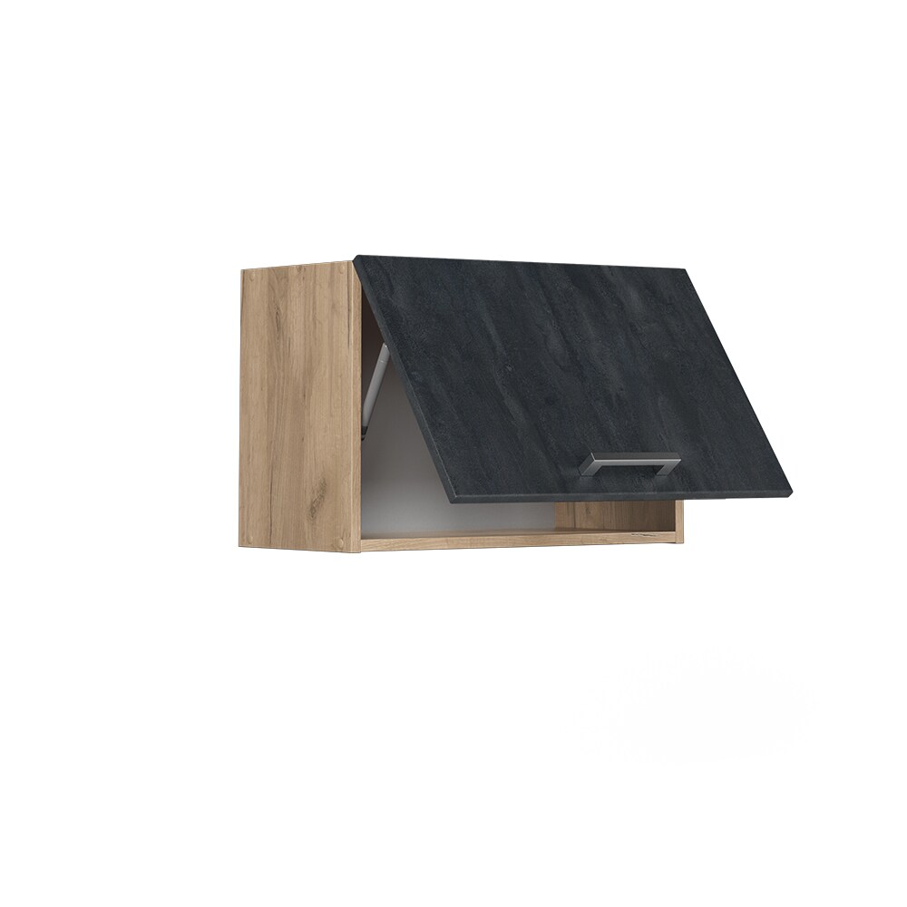 Vicco Hängeschrank R-Line Schwarz Beton Eiche 60 cm flach