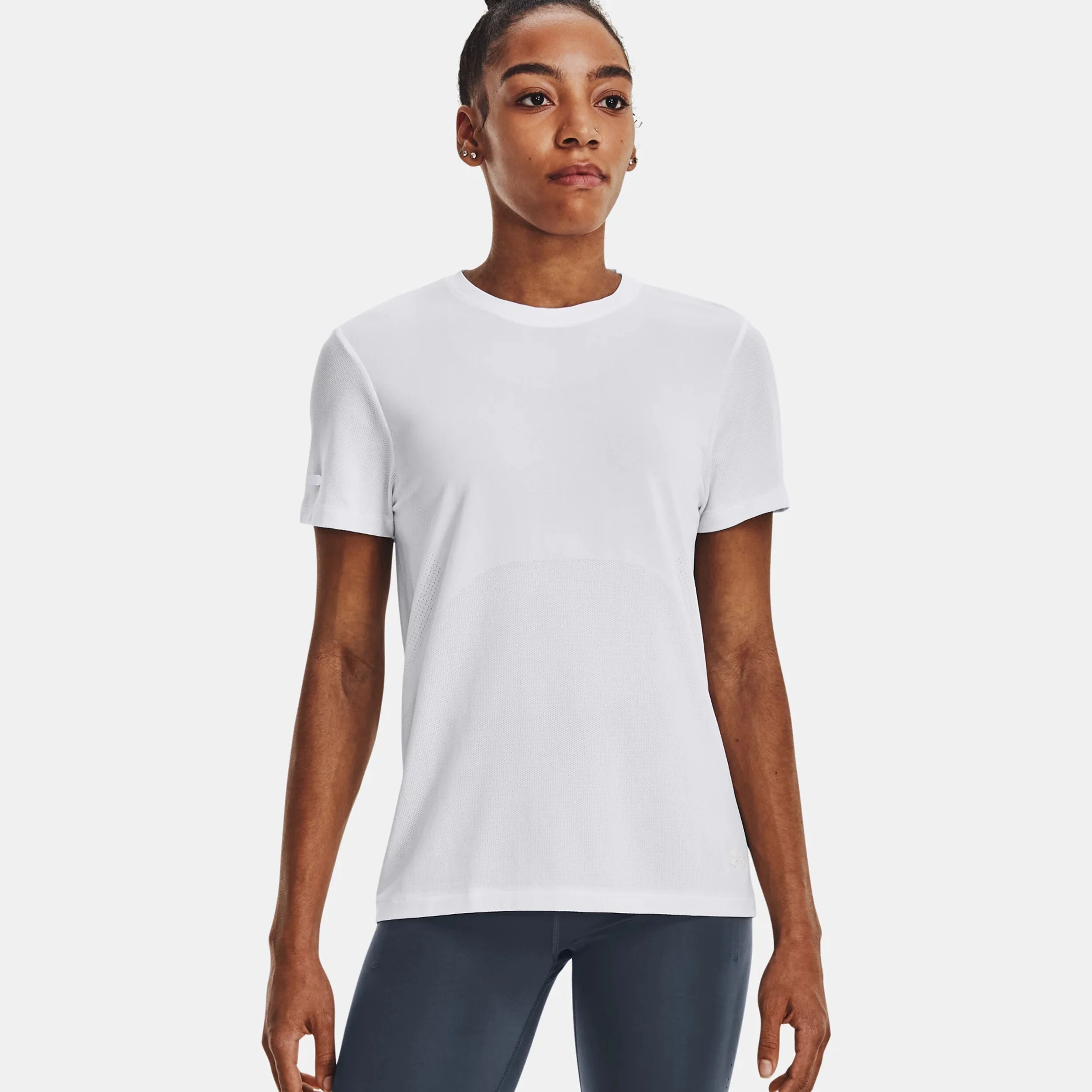 Under Armour Seamless Stride Maillot De Course Femmes - Blanc