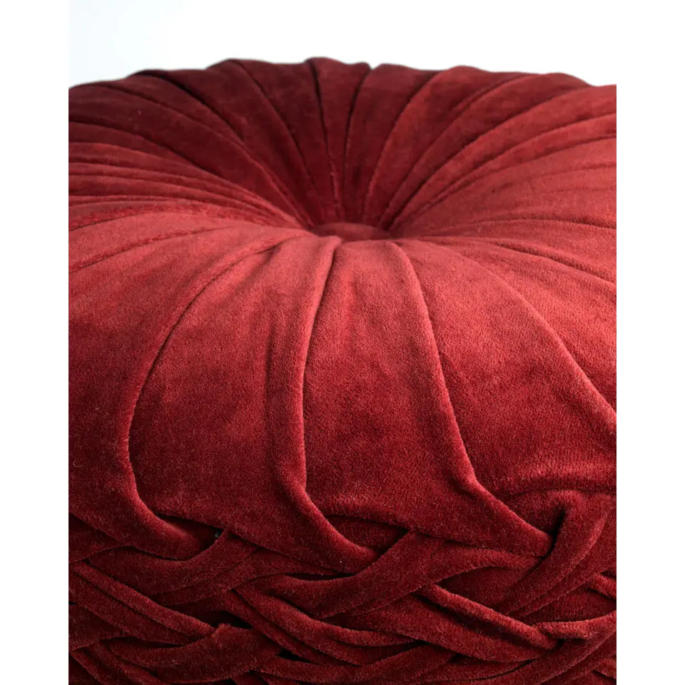 Sierkussen Kaja - Merlot - Ø40 cm