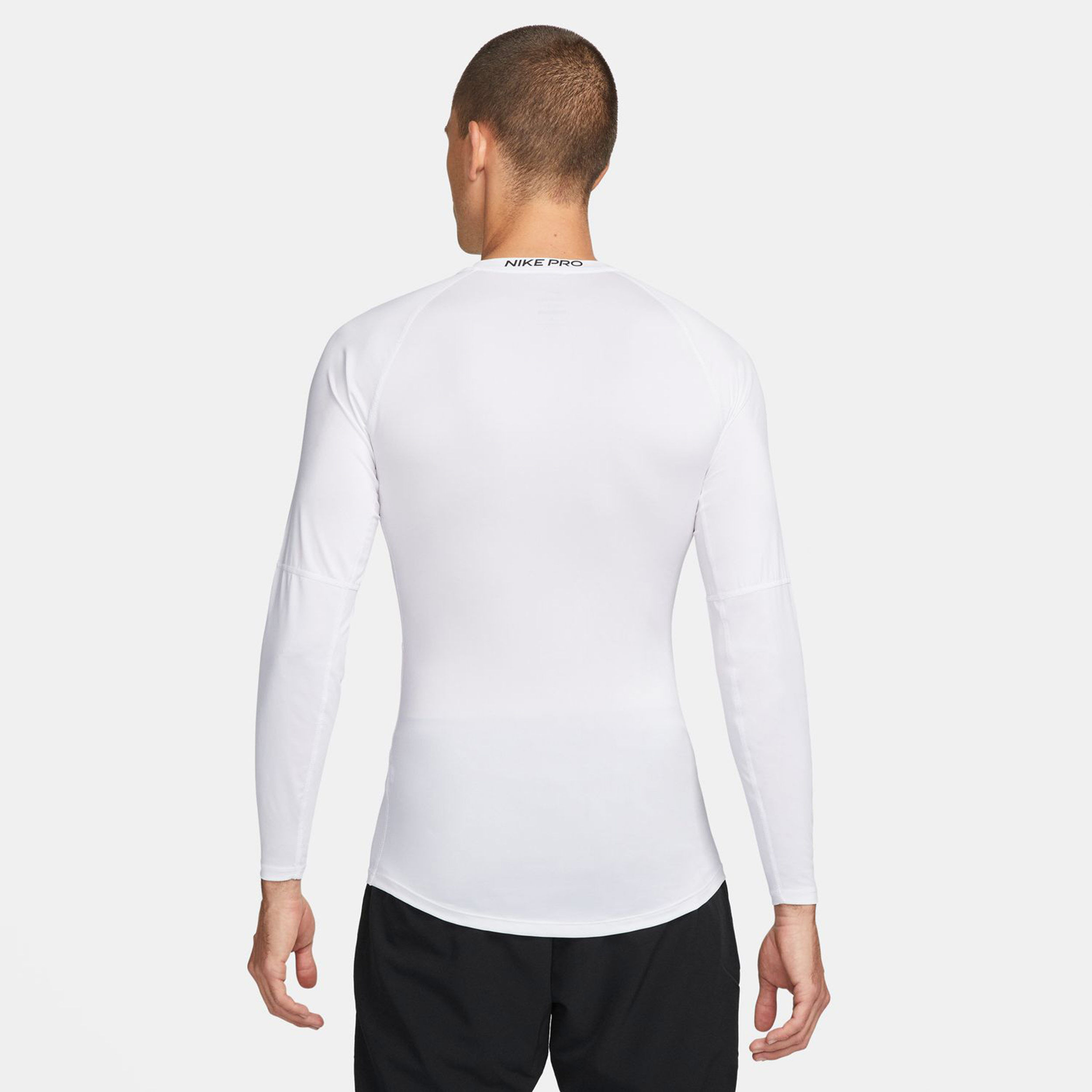 Nike Dri-Fit Pro Tight Fitness Haut Manches Longues Hommes - Blanc , Noir