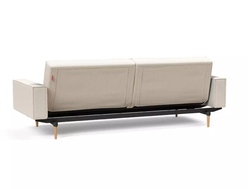 Schlafsofa mit Armlehnen Splitback Styletto hell