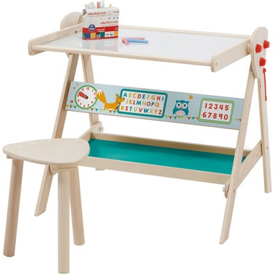 Roba Easel 3-in-1 Krittavle med Hylle & Krakk