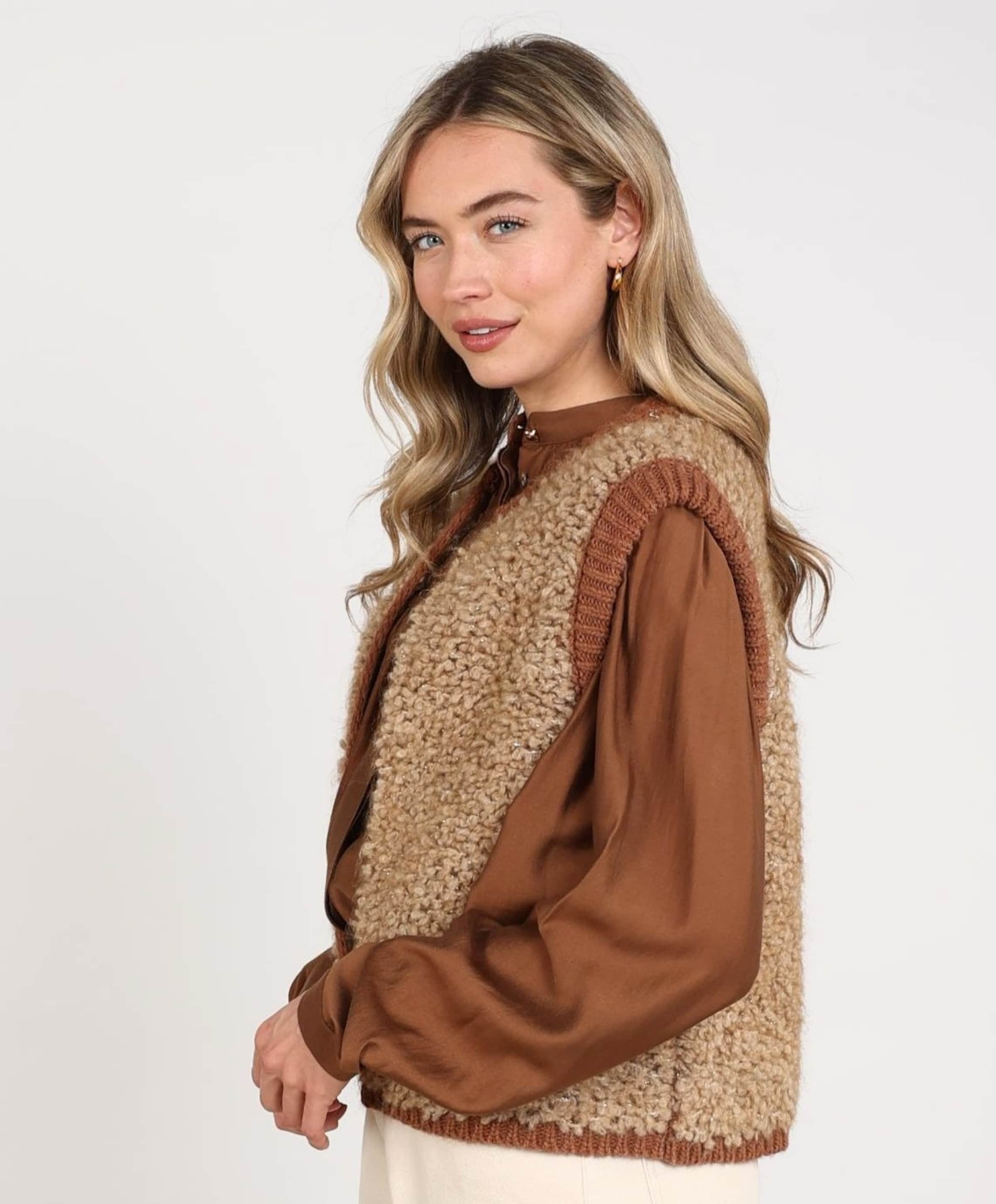 Nukus Dames gilet beige