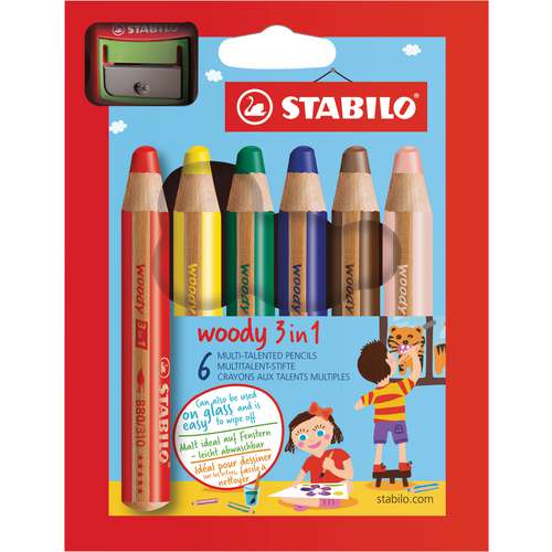 STABILO® Woody Farbstifte 3 in 1, Sets