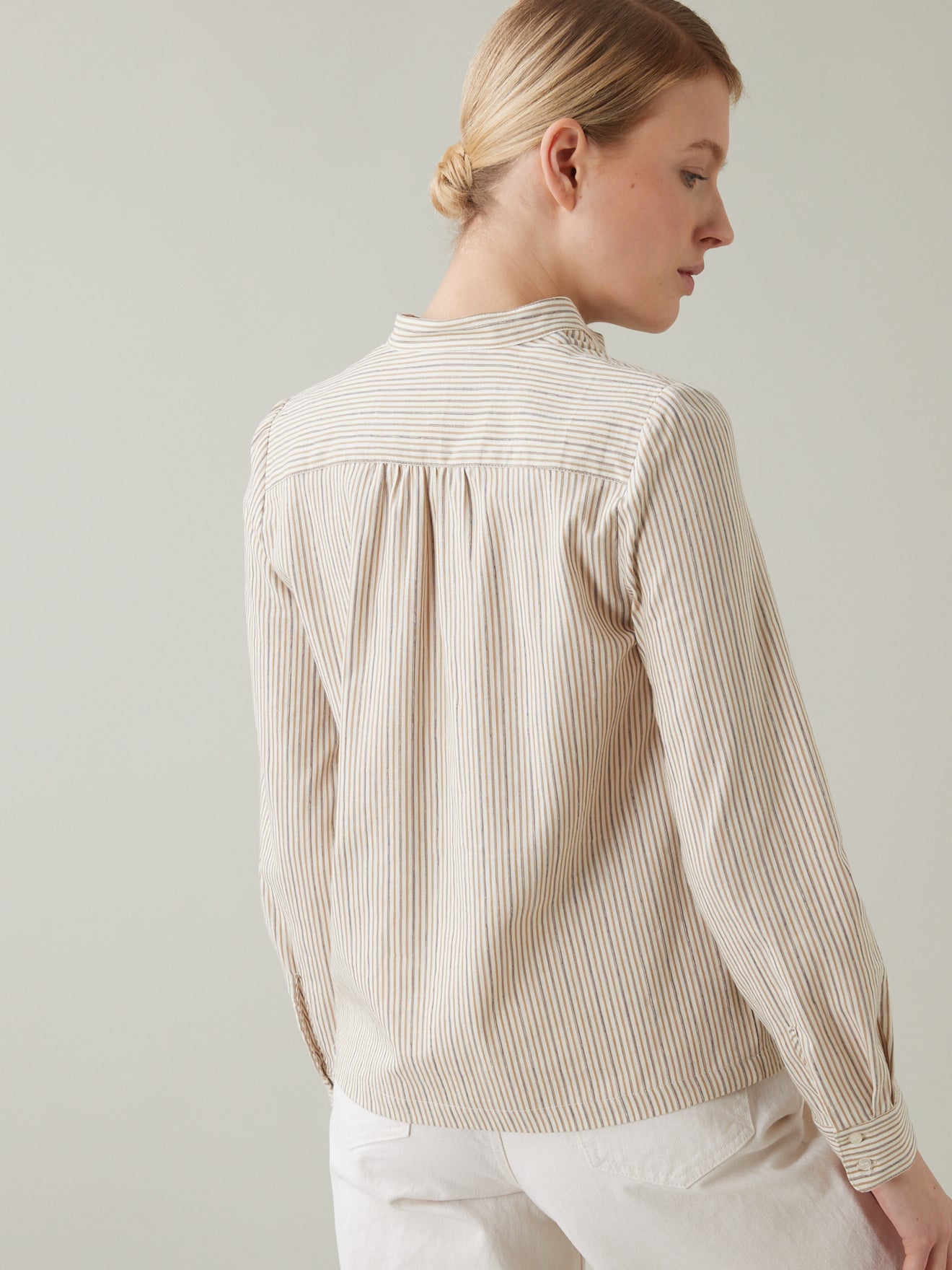 Chemise rayures tricolores femme