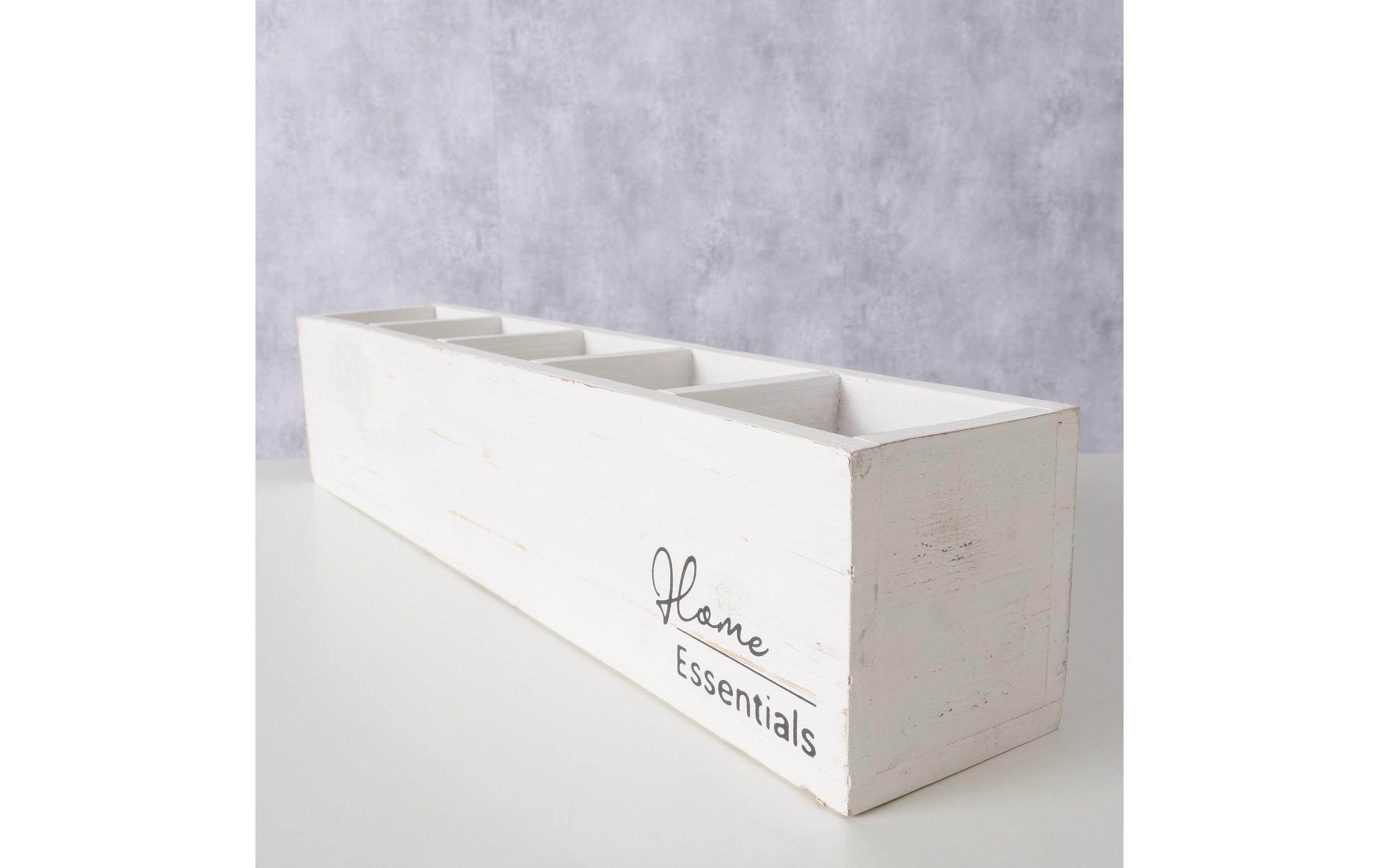 Aufbewahrungskiste Essentials Shabby Chic 47 x 9 cm, WeissBox Essentials