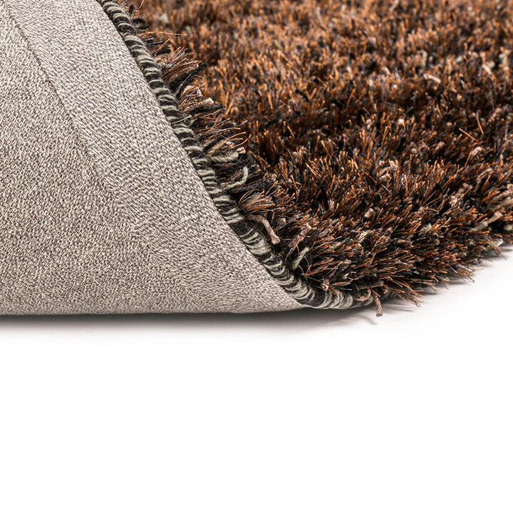 Shaggy vloerkleed op maat - New Paulo Bruin 770