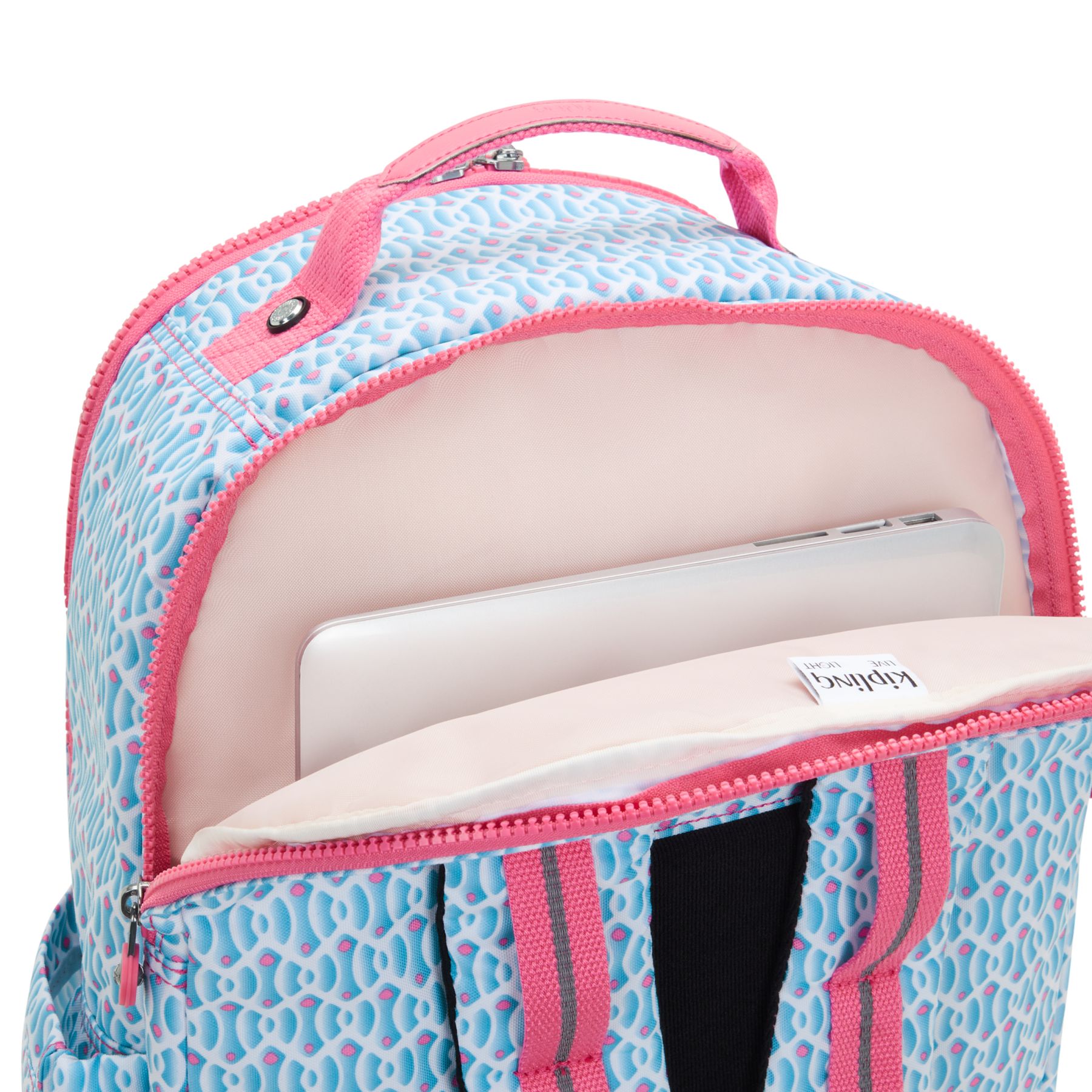 SEOUL COLLEGE Grand sac à dos avec compartiment séparé pour ordinateur portable - Dreamy Geo Combo