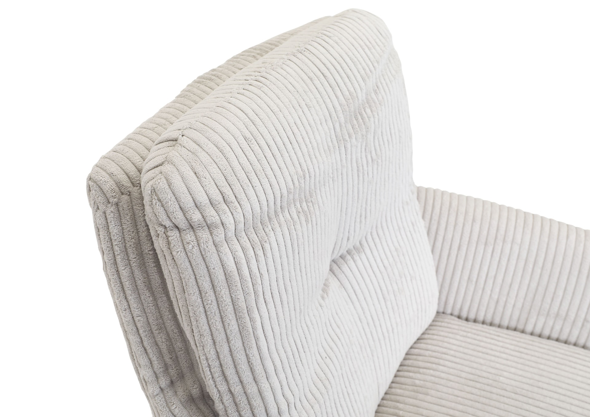 Drehsessel ALICE Cordbezug beige/schwarz