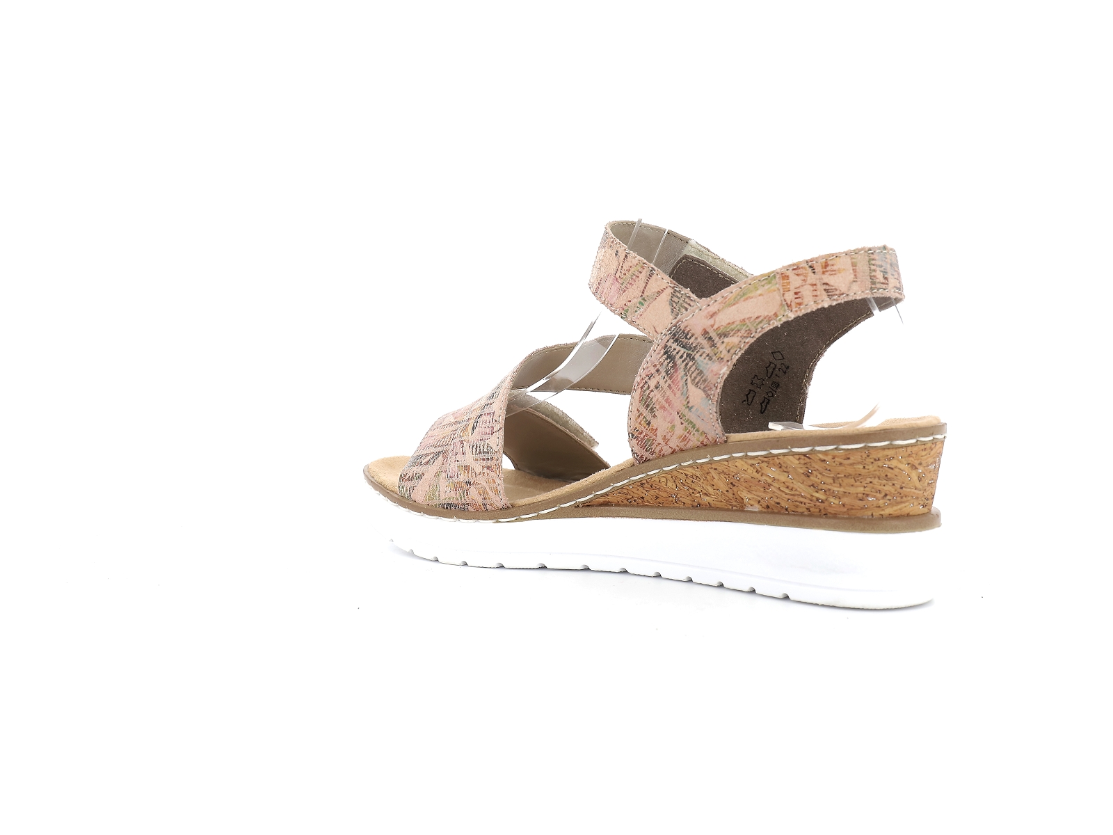 Rieker-V3887 Cuir Multi Beige