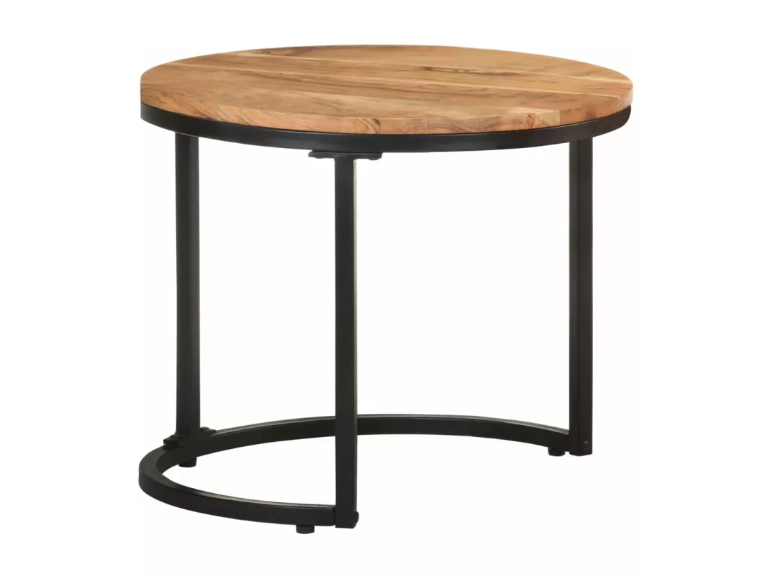 Tables d'appoint 3 pièces Bois d'acacia solide