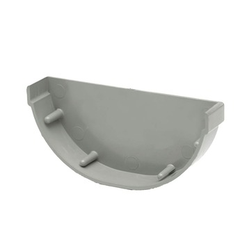 Martens eindstuk mastgoot grijs 100 mm