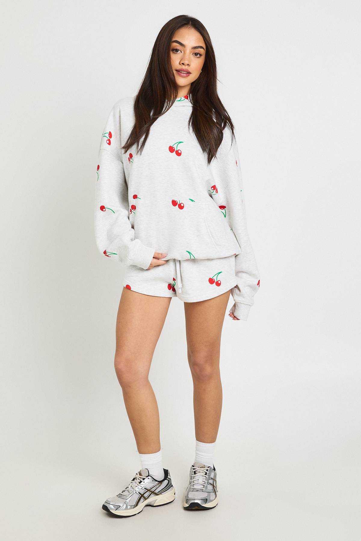 boohoo Ensemble De Survêtement Court À Casynthétiqueche Imprimé Cerises