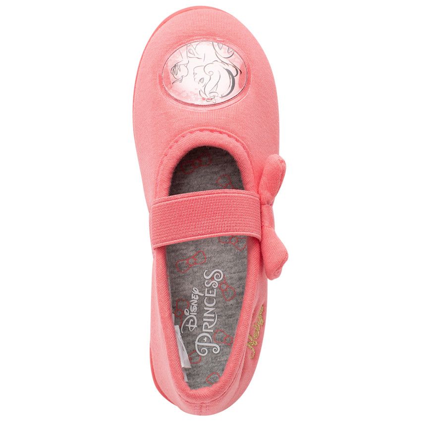 Chaussons forme babies badge Blanche Neige Disney - Rose