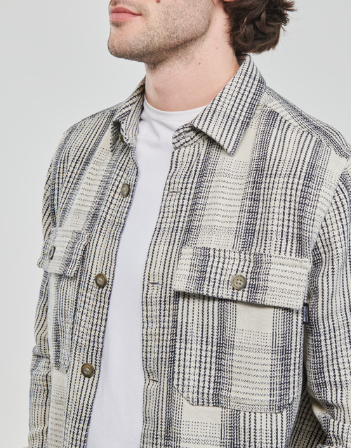 Only & Sons- ONSSCOTT LS CHECK FLANNEL OVERSHIRT 4162 Negro