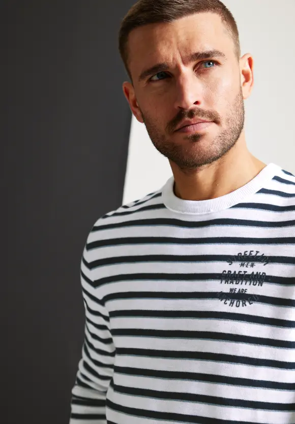 Feinstrick Pullover - White