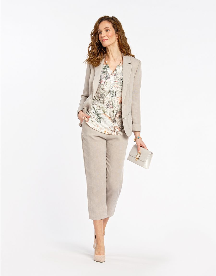 Pantacourt beige doux