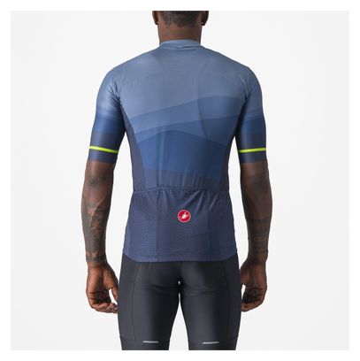 Maillot Manches Courtes Castelli Orizzonte Bleu