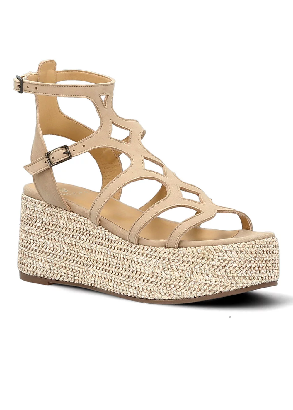 SANDALE TINA VELOURS BEIGE