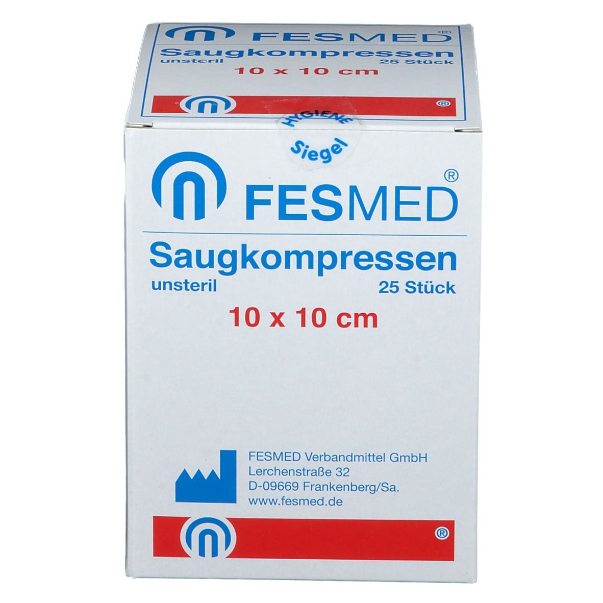 FESMED Saugkompresse 10 x 10 cm unsteril