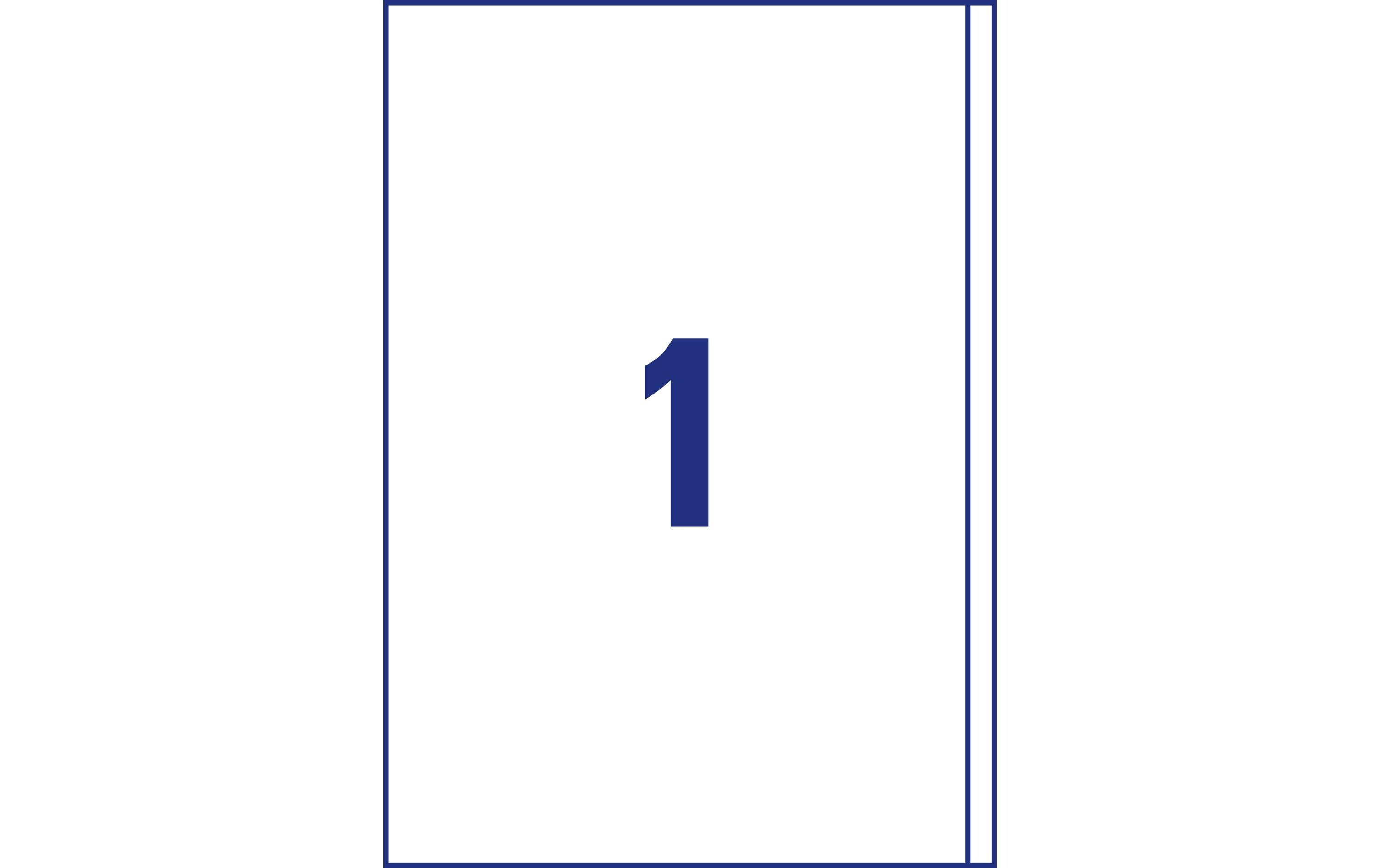 Universal-Etiketten 3418 200 x 297 mm, 100 BlattWeisse Aufkleber, permanent haftend