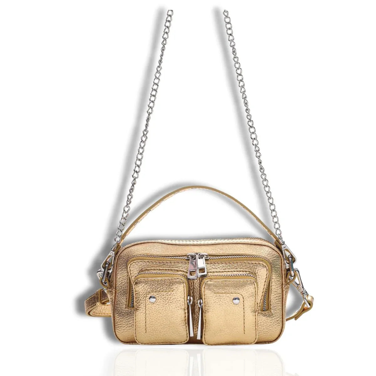 Nunoo | Helena Metallic | Leren schoudertas