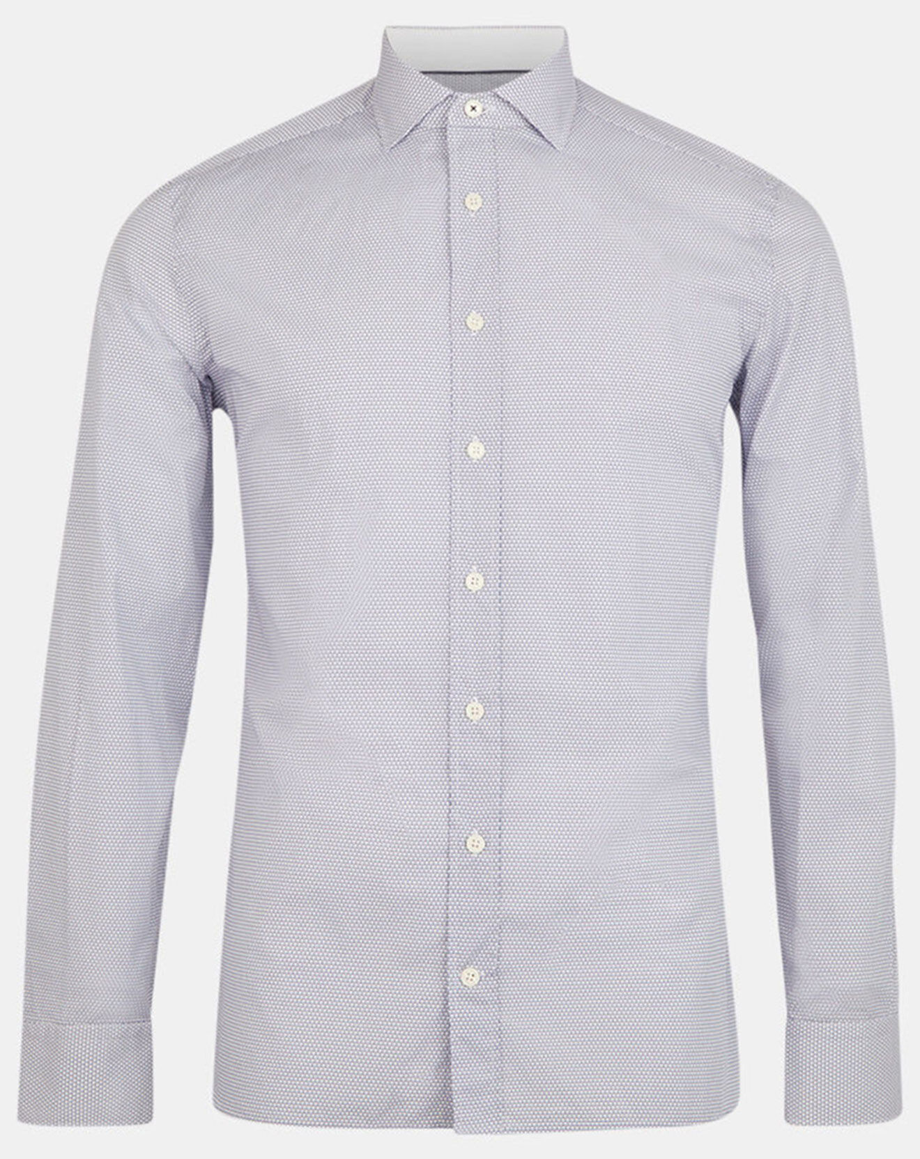 Hackett London Chemise Slim Fit à imprimé ancres bleu ciel/blanc