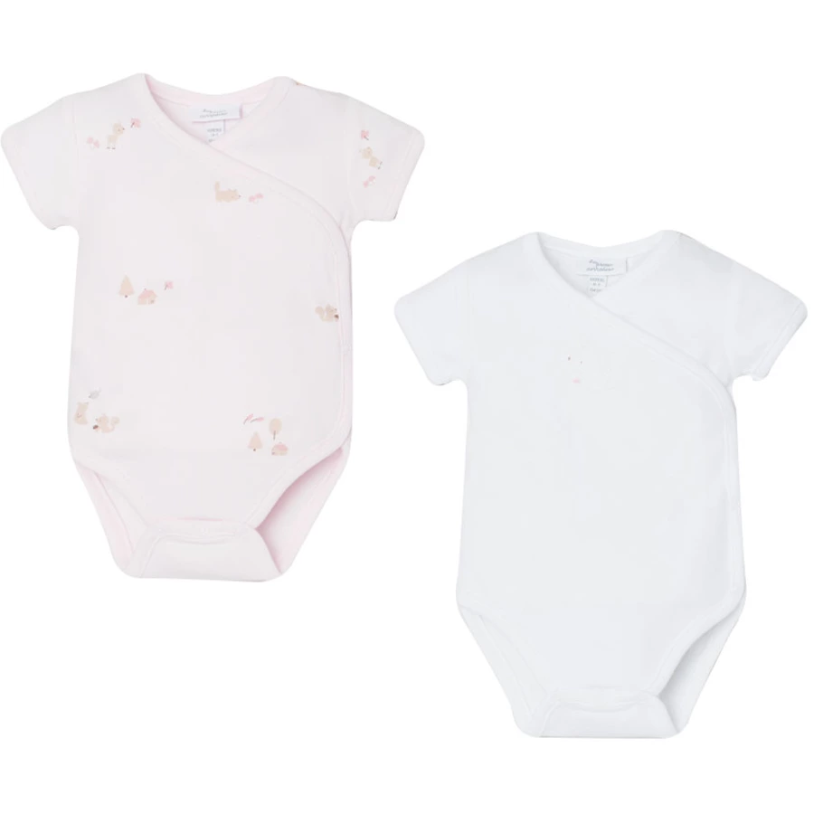 OVS Wickelbody 2er-Pack rosa  weiß