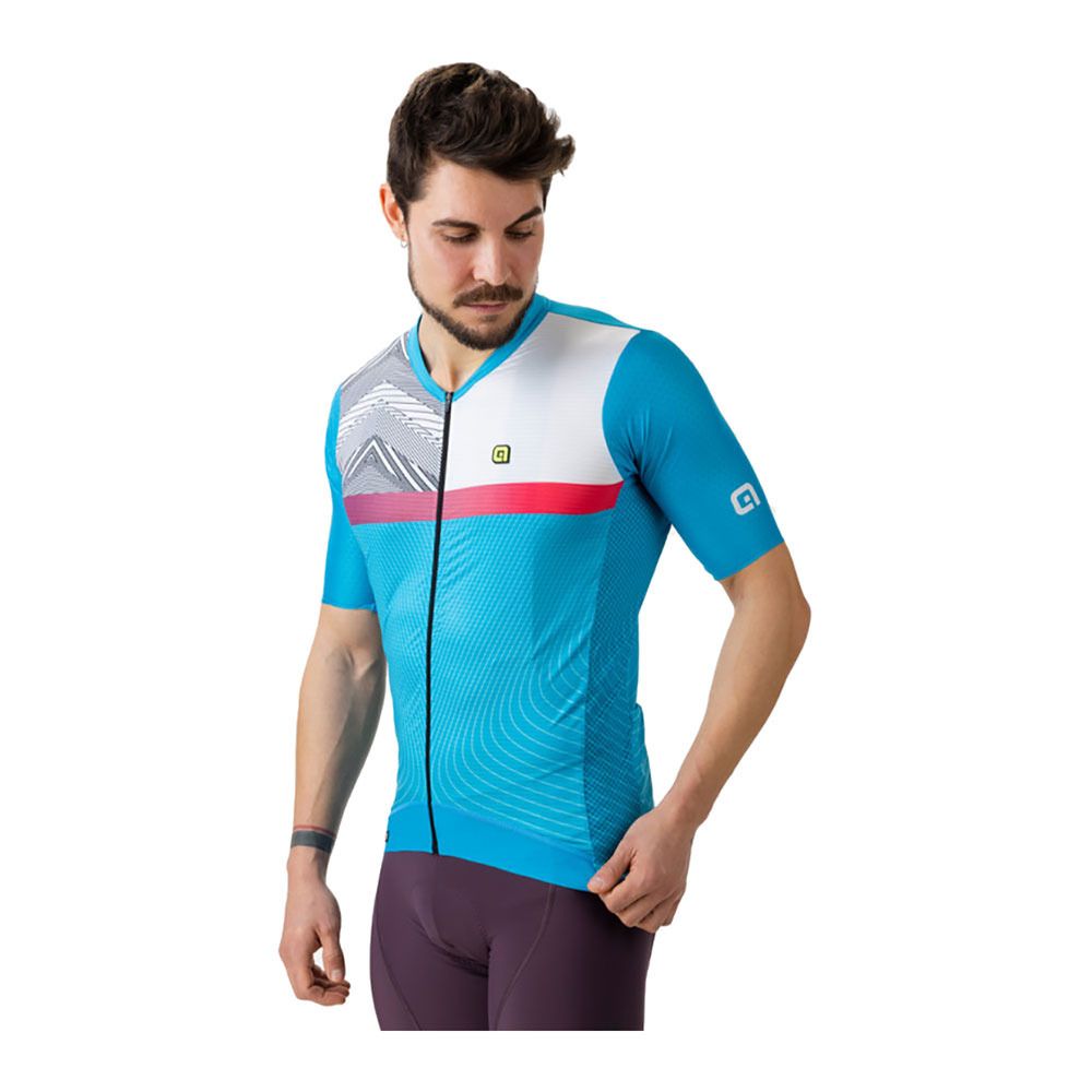 Ale ZIG ZAG - Maillot Homme light blue