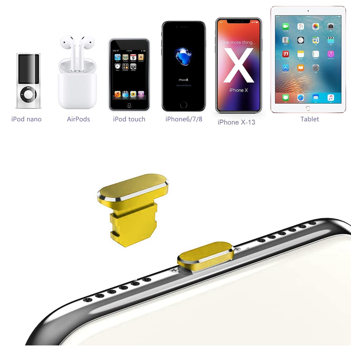Beskyttelsesdeksel for iPhone Støvtett plugg
