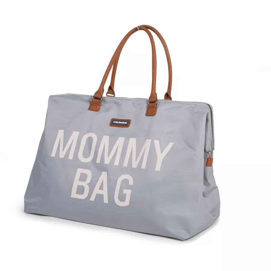 CHILDHOME Mommy Bag Groß Grey Off White