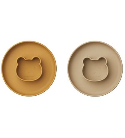 Liewood Tallerken - Mr Bear - Golden Caramel/Oat Mix