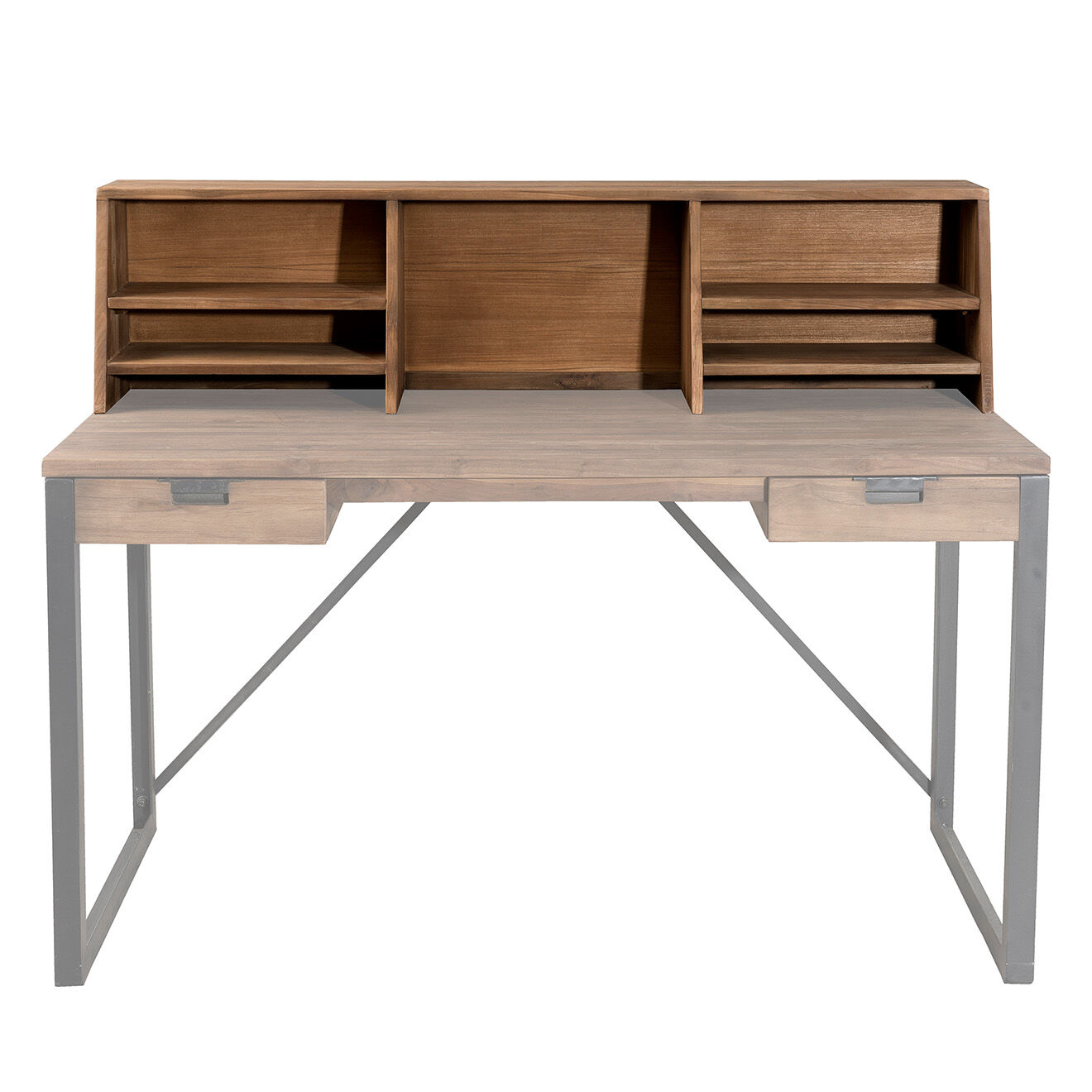 Dpi Complément étagères pour bureau Kaza marron - 140x30x35 cm